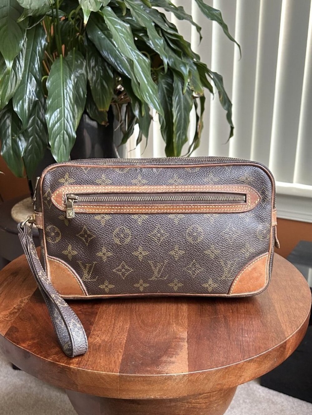 LOUIS VUITTON Monogram Marly Dragonne GM Pouch, Clutch Bag